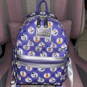 100 year Anniversary Loungefly Purple Disney Character Backpack